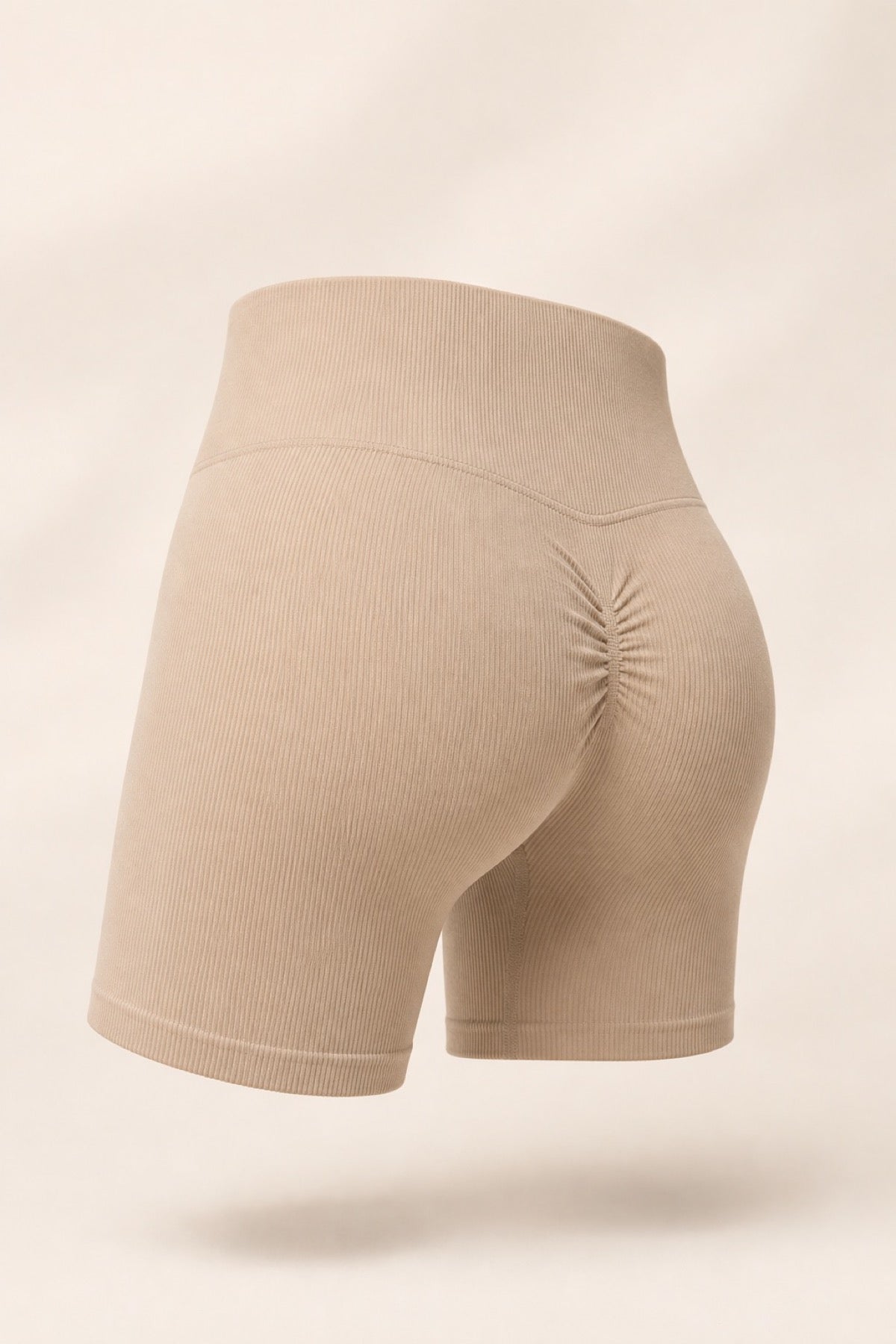 Ribbed Cream Short